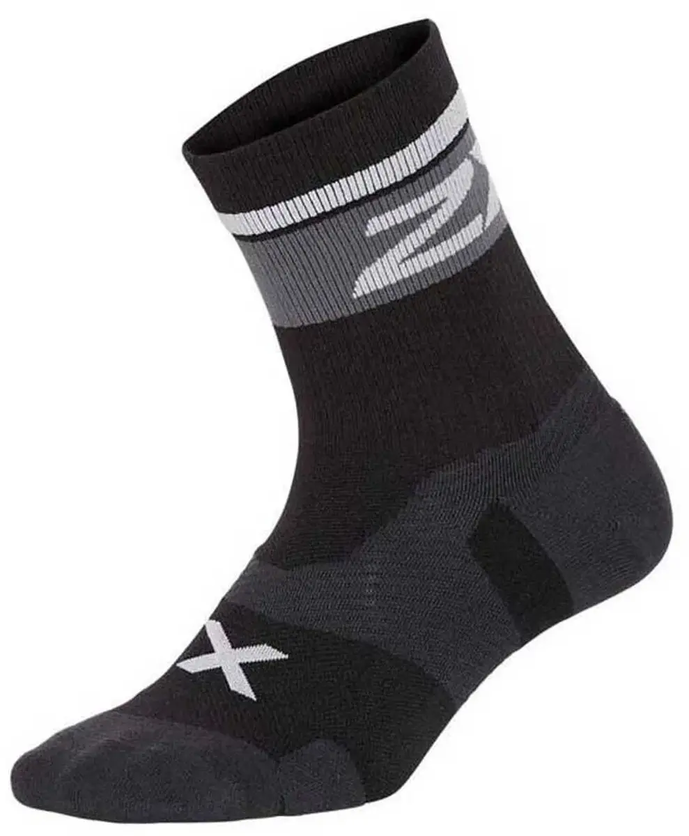 2XU Vectr Cushion Compressiesokken - Zwart - afbeelding 2 van 2
