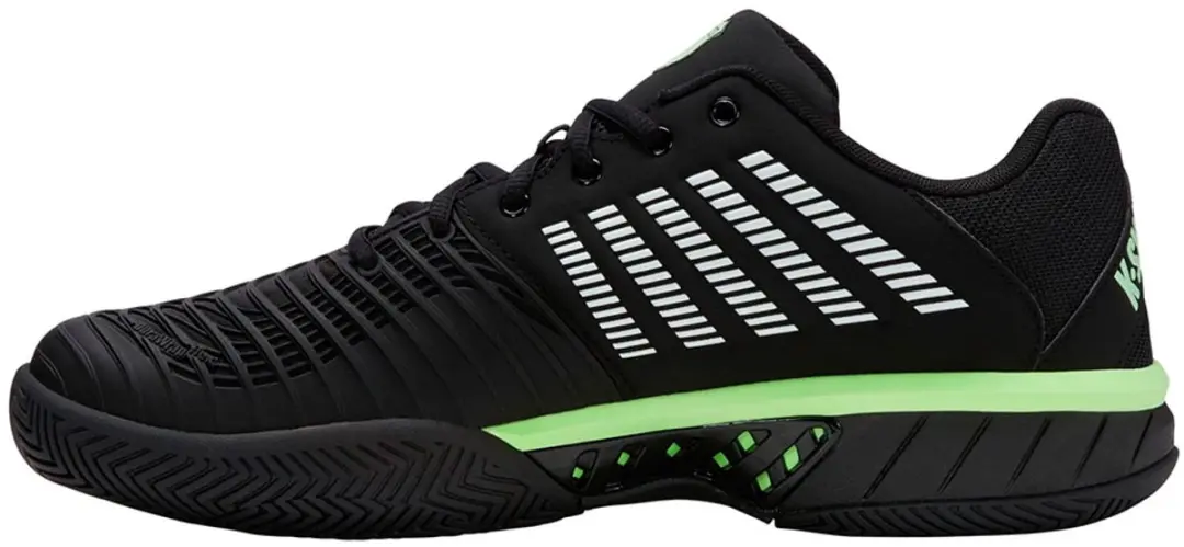 K-Swiss Express Light 3 Heren Tennisschoenen - Zwart/Neon Groen - 41 - afbeelding 5 van 6
