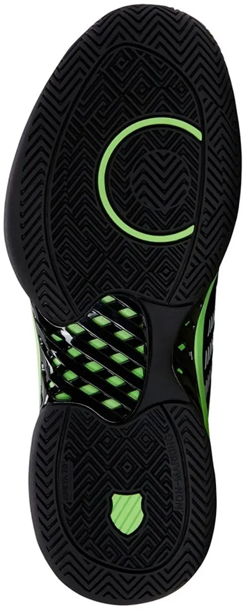 K-Swiss Express Light 3 Heren Tennisschoenen - Zwart/Neon Groen - 41 - afbeelding 3 van 6