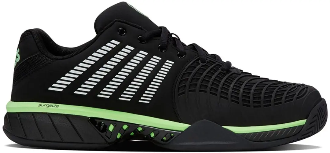 K-Swiss Express Light 3 Heren Tennisschoenen - Zwart/Neon Groen - 41