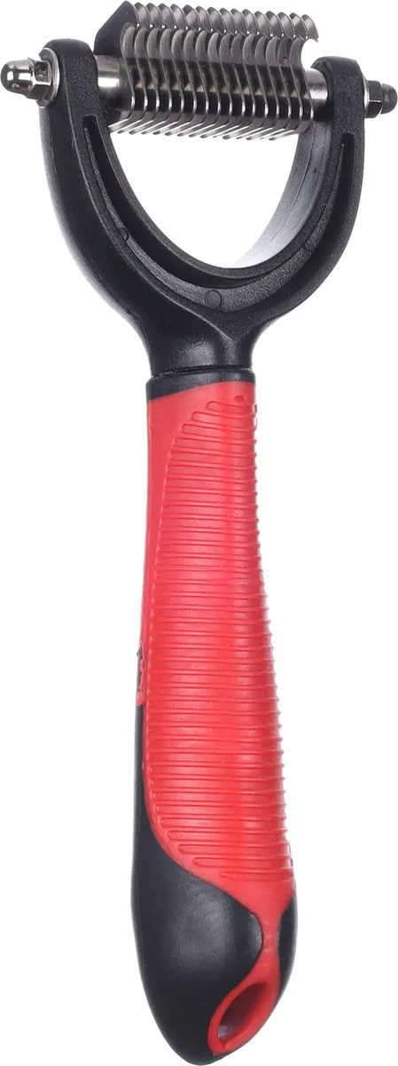 Flamingo Trimkam met handvat - Maat L - Rood
