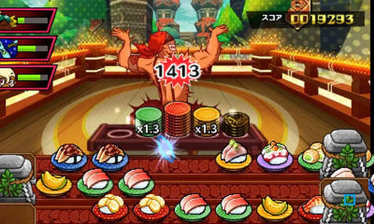 Nintendo Sushi Striker: The Way of Sushido - 2 Spelers
