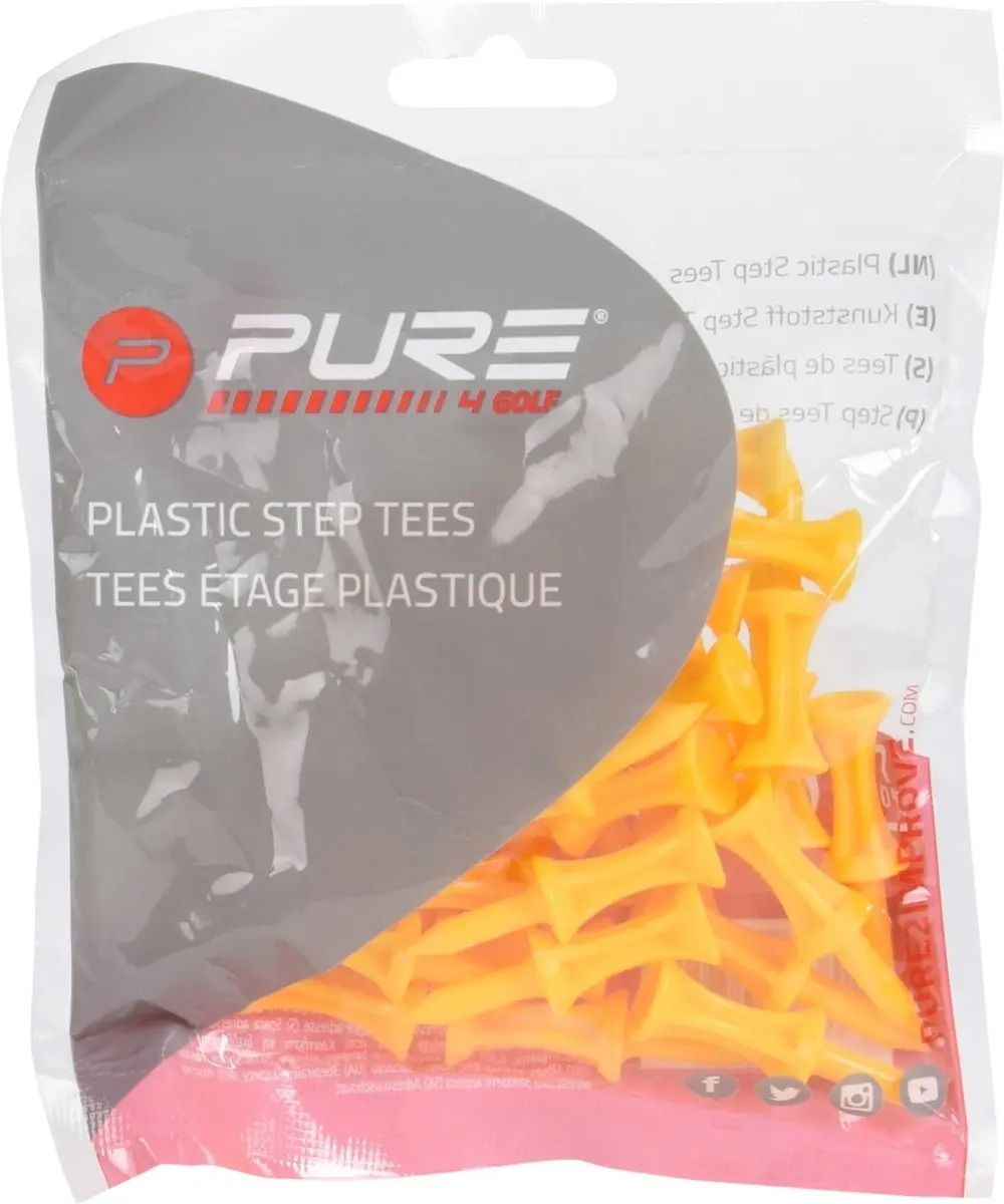 Pure2Improve Step Tees 43mm Geel - afbeelding 3 van 5