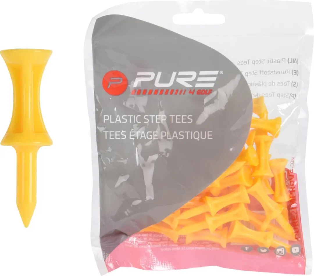 Pure2Improve Step Tees 43mm Geel