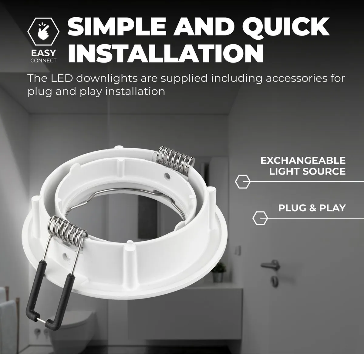 Ledvion Amsterdam LED Inbouwspot 3W - Ø82mm - Dimbaar