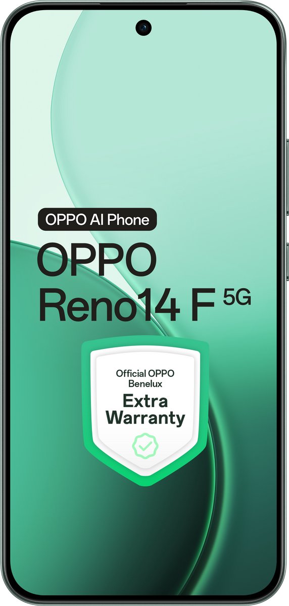 OPPO Reno14 F 5G 8+256GB Luminous Green - Extra Garantie