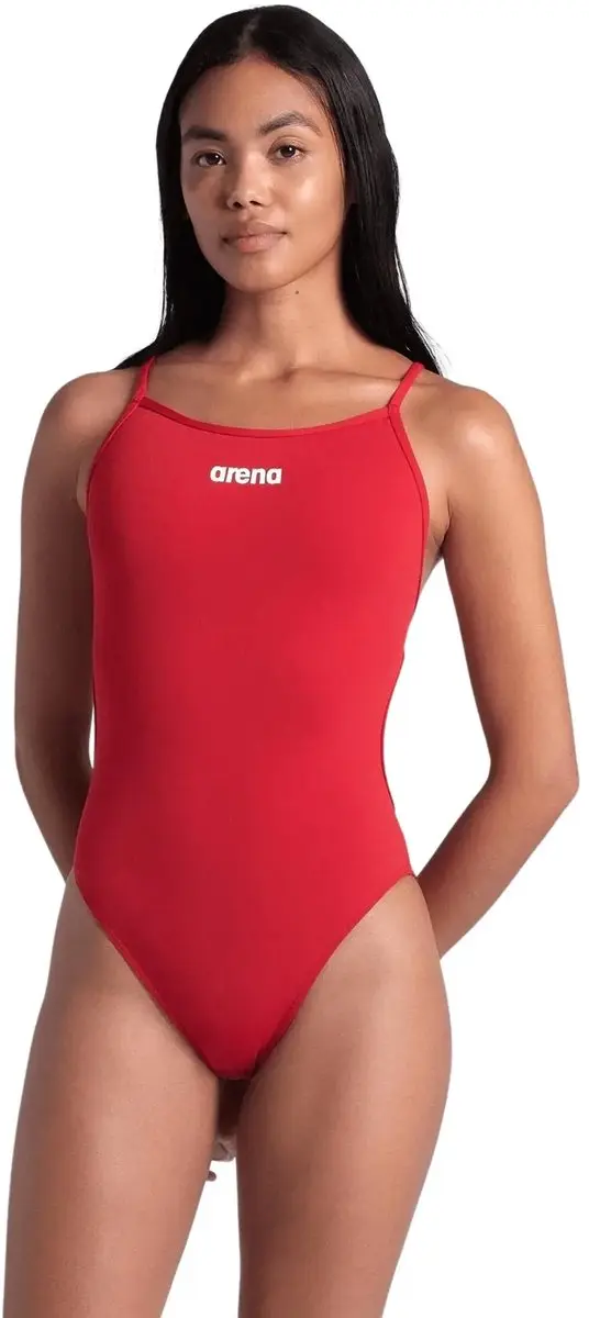 Arena Lace Dames zwempak - Rood/Wit - afbeelding 3 van 4