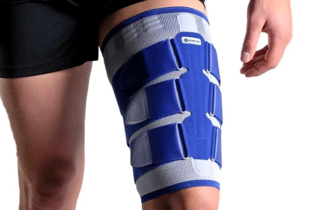 Bauerfeind MyoTrain Dijbeenbrace - Grijs - Maat 5 - afbeelding 2 van 6