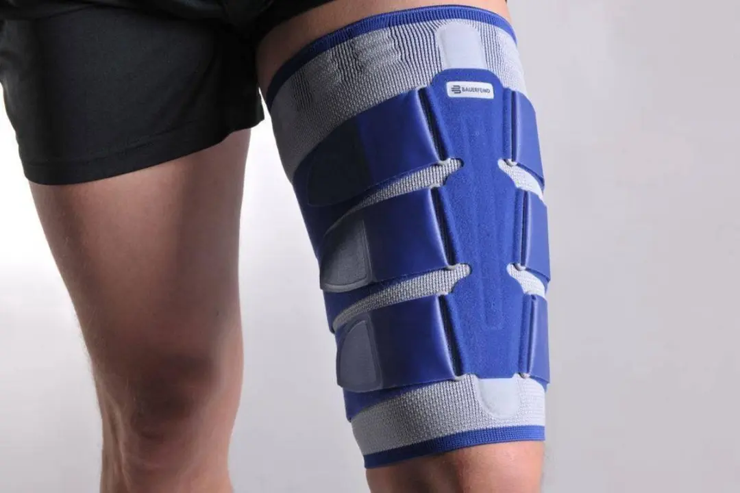 Bauerfeind MyoTrain Dijbeenbrace - Grijs - Maat 5 - afbeelding 4 van 6