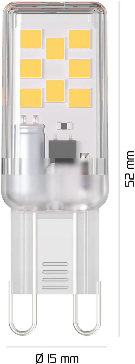LEDVION G9 LED Lampen 2,2W 4000K - 10 Stuks