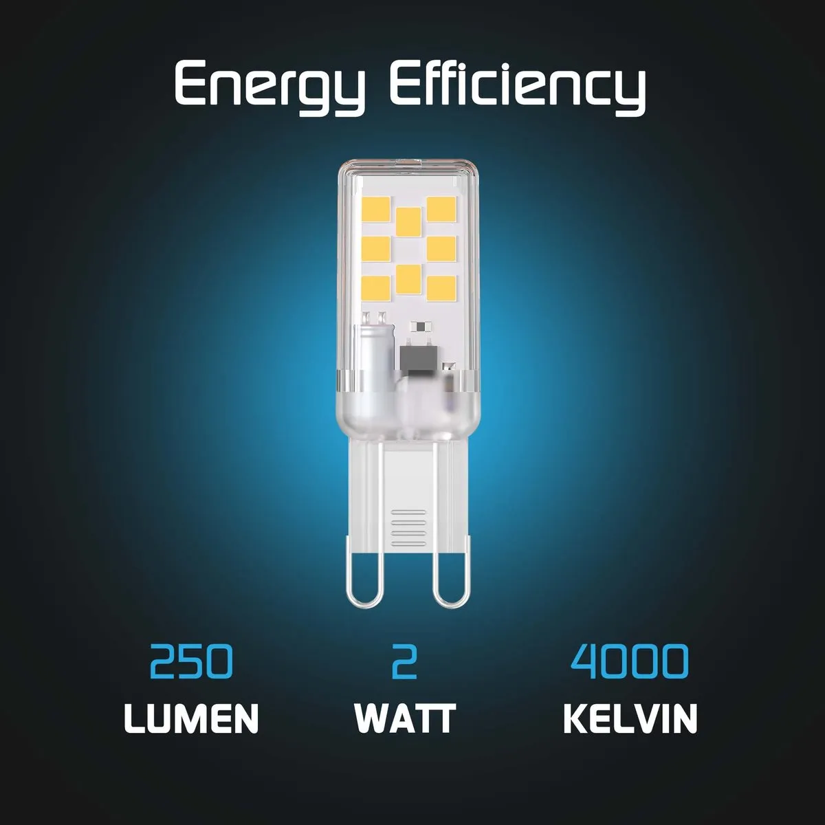 LEDVION G9 LED Lampen 2,2W 4000K - 10 Stuks