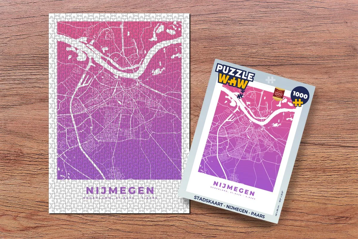 PuzzleWow Nijmegen Legpuzzel 1000 Stuks - Multicolor