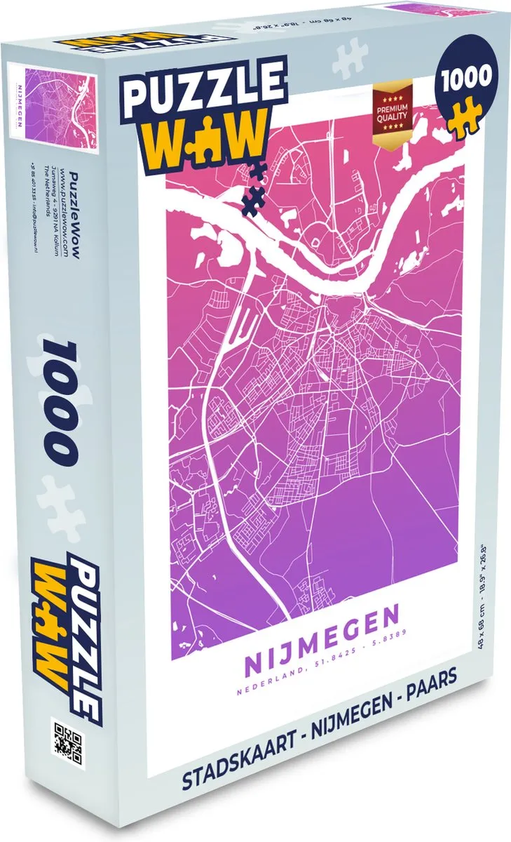 PuzzleWow Nijmegen Legpuzzel 1000 Stuks