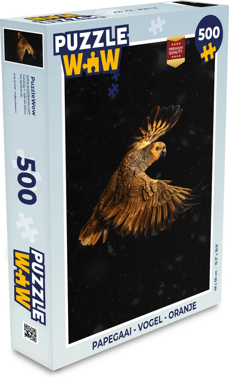 PuzzleWow Papegaai Legpuzzel 500 Stuks