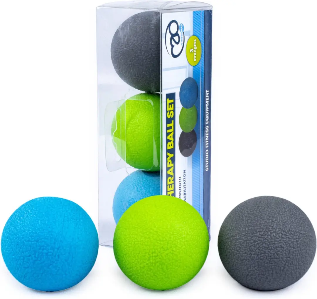 Fitness-Mad Handtherapie Bal Set 3 Stuks - Multikleur - afbeelding 6 van 6