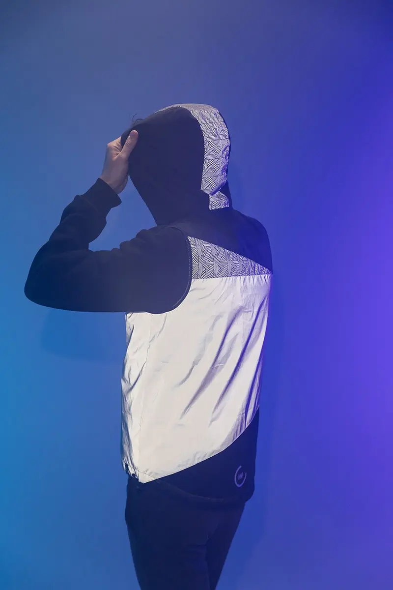 Fietsjack unisex volledig reflecterend met capuchon - Cross Hill Jacket M - afbeelding 4 van 6
