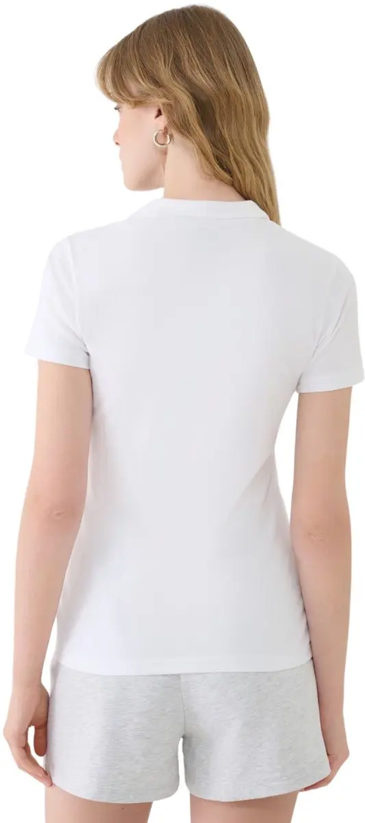 4F Dames Poloshirt - Wit - XL - afbeelding 5 van 5