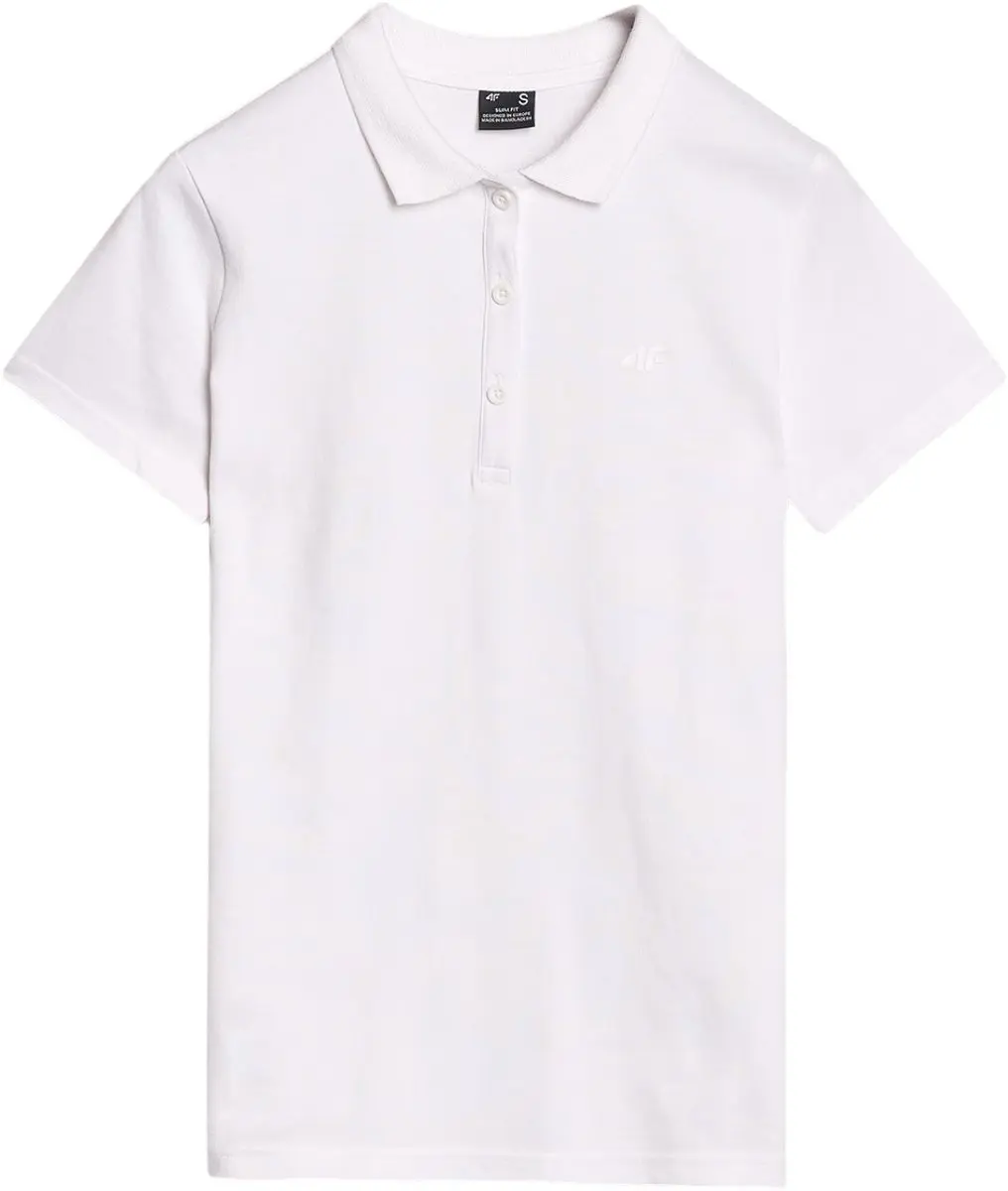 4F Dames Poloshirt - Wit - XL - afbeelding 3 van 5