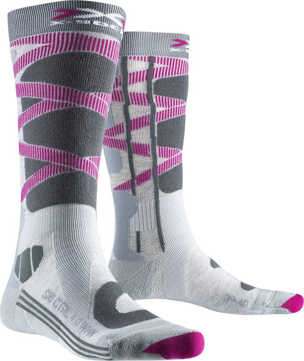 X-Socks Control 4.0 Skisokken Grijs/roze/bruin 35-36 - afbeelding 2 van 3