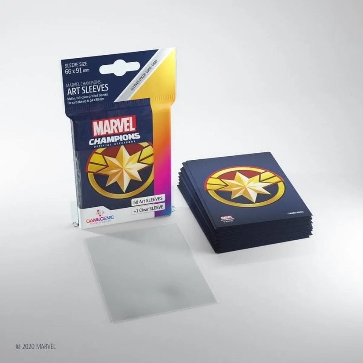 Marvel Champions Captain Marvel Hoesjes 66x91mm