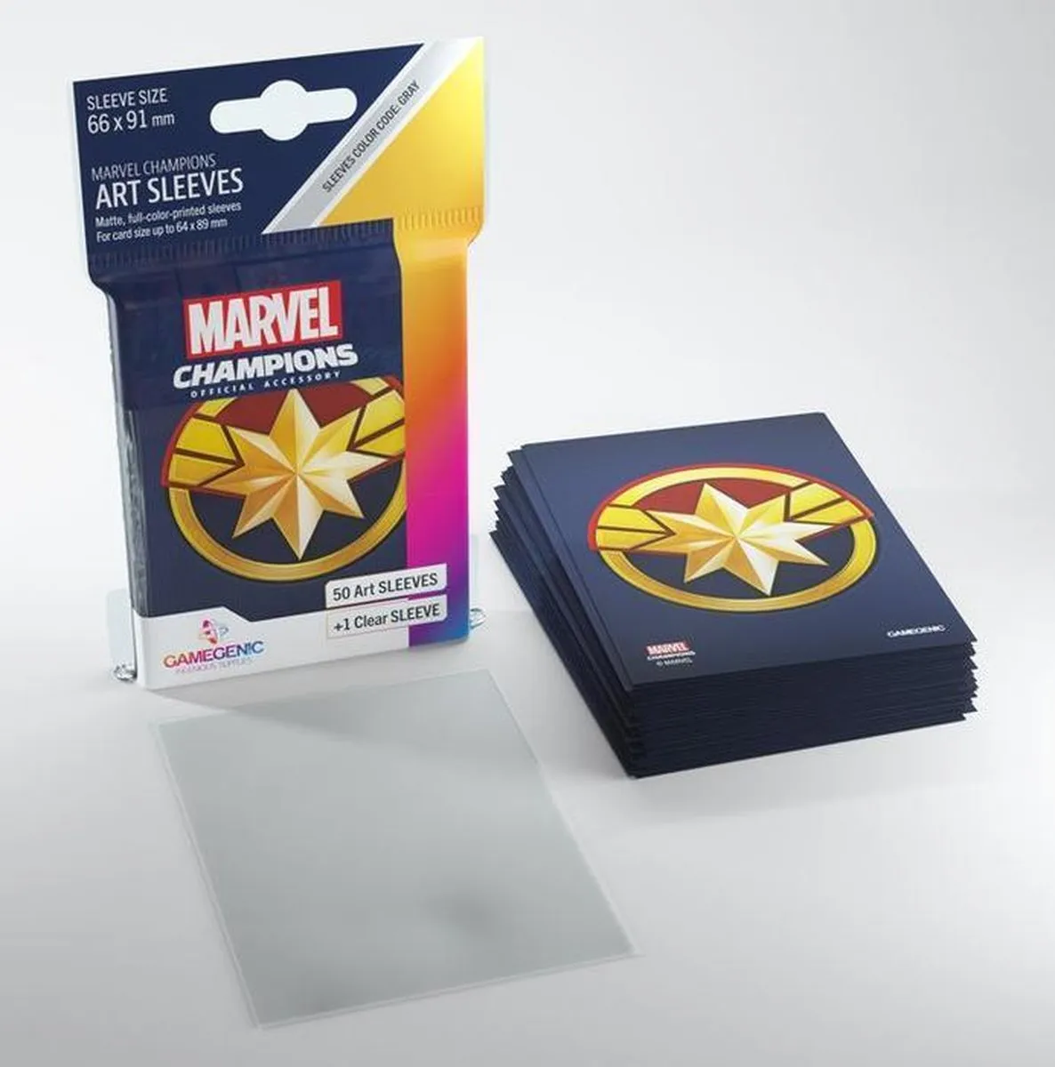 Marvel Champions Captain Marvel Hoesjes 66x91mm