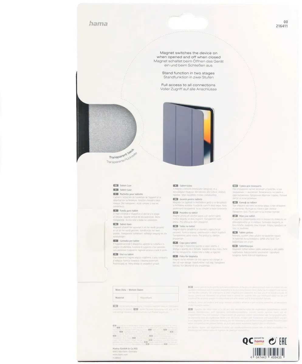 Hama Fold Clear iPad Air 10.9" Hoes - Sering