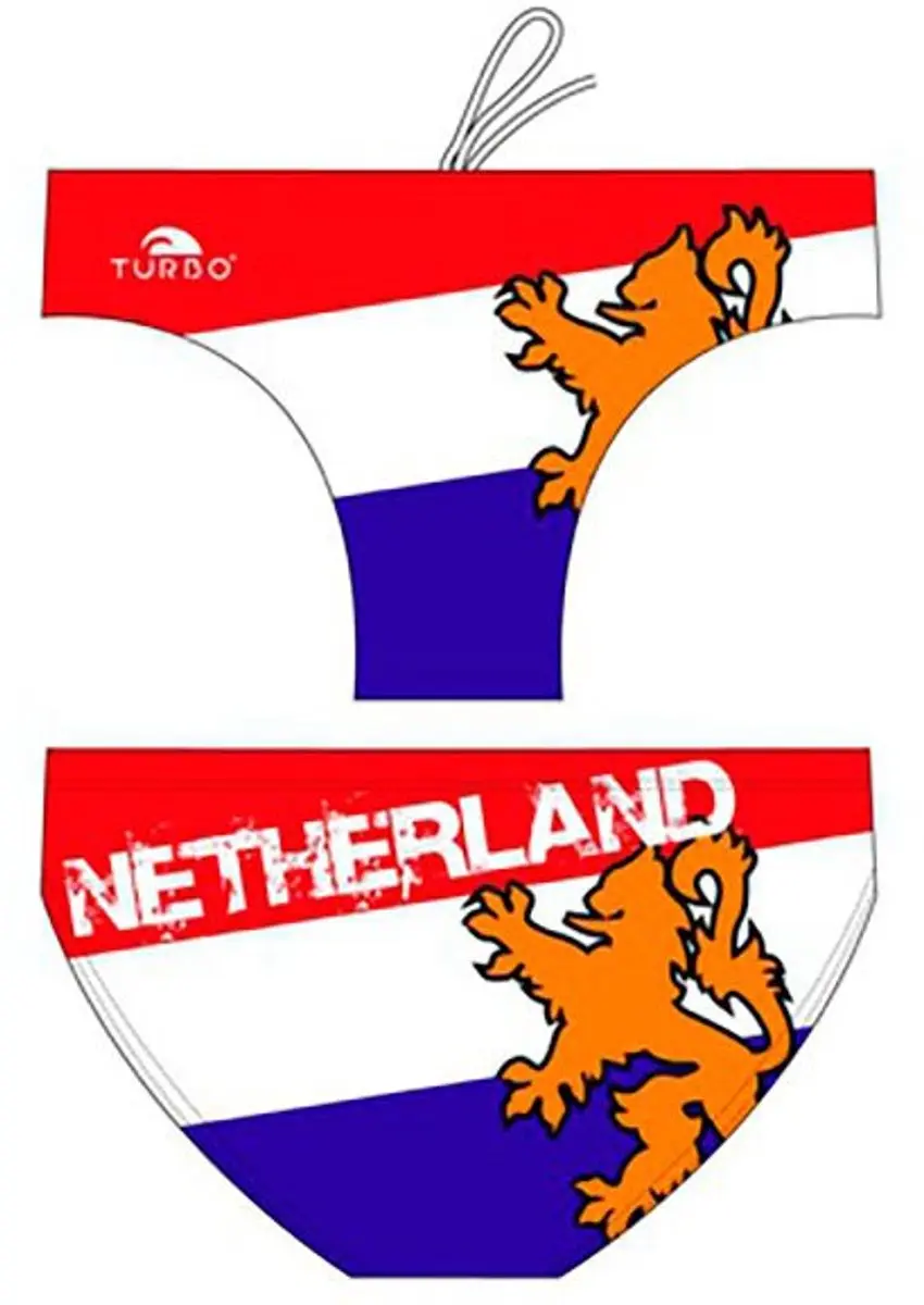 Turbo Netherlands Waterpolo Zwemslip Veelkleurig 4XL Man