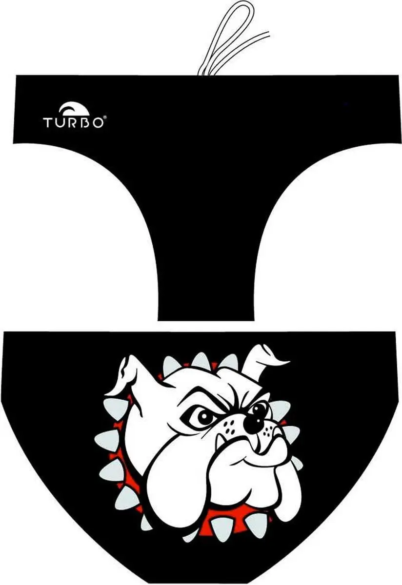 Turbo Bulldog Zwemslip Wit,Zwart 3XL Man