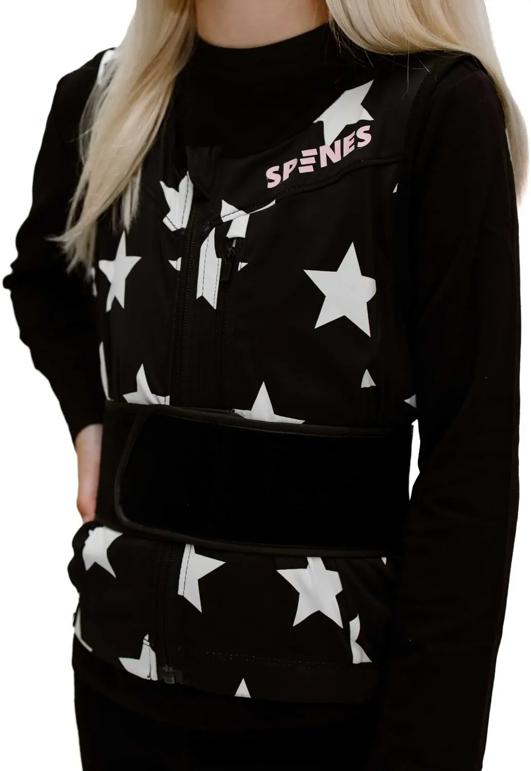 Spines Kids Stars Rugbeschermer - M - Zwart/Veelkleurig - afbeelding 3 van 6
