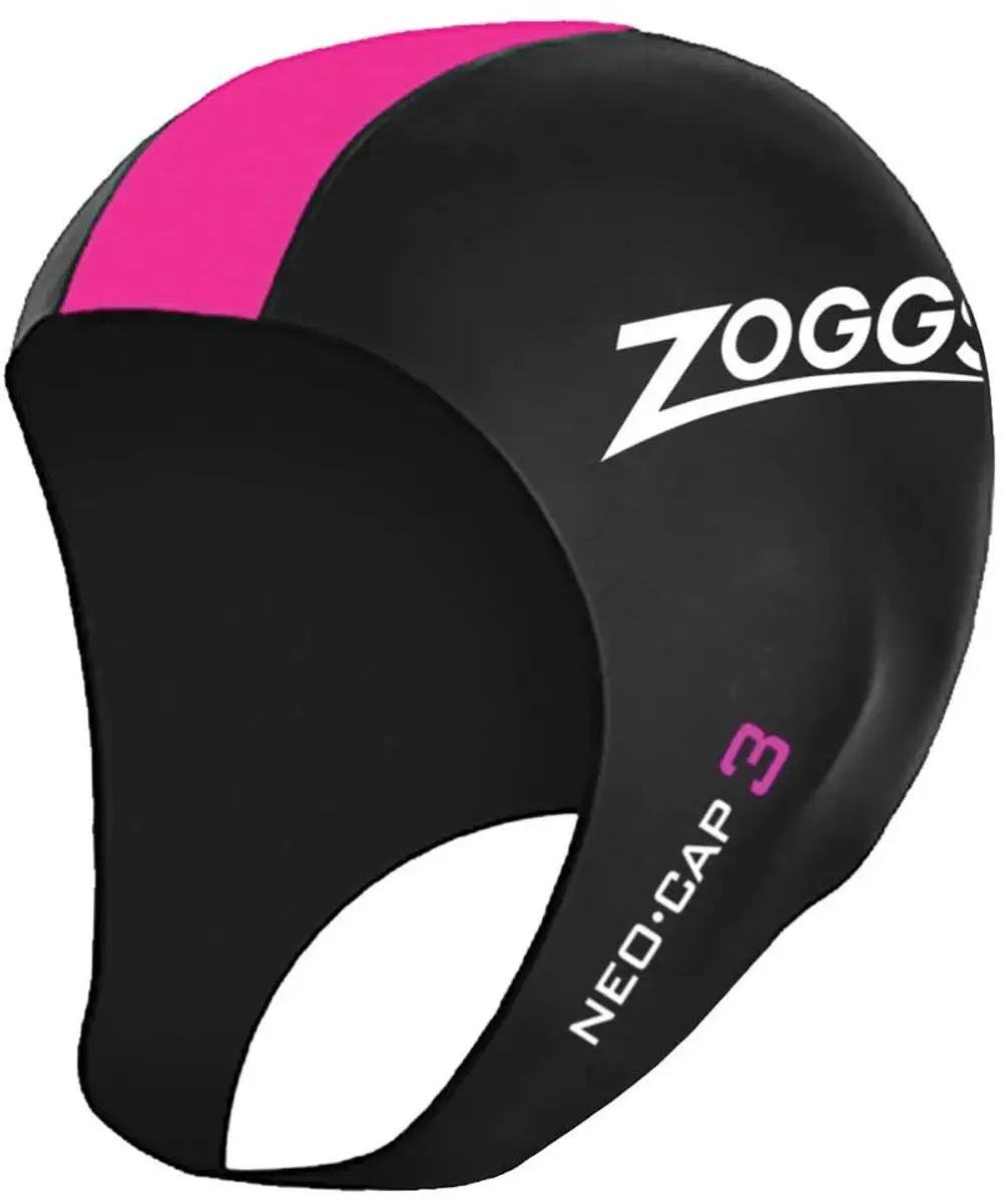 Zoggs Neo Cap 3 Zwart Roze S-M - afbeelding 3 van 5