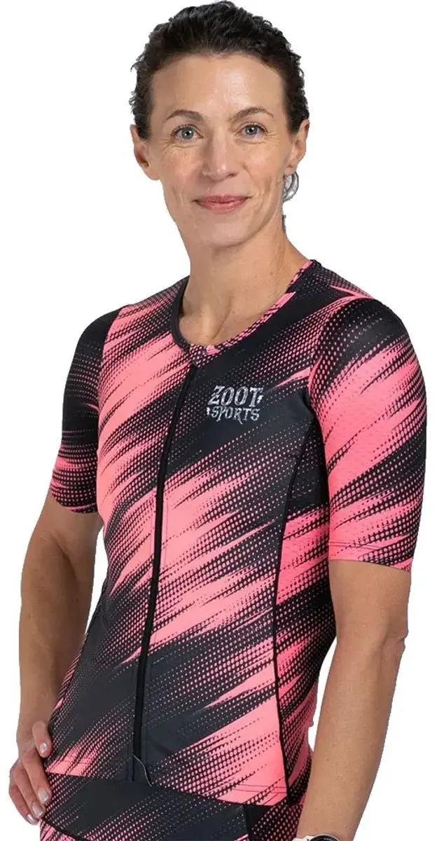 Zoot Ltd Aero Triatlonshirt Met Korte Mouwen Roze M Vrouw