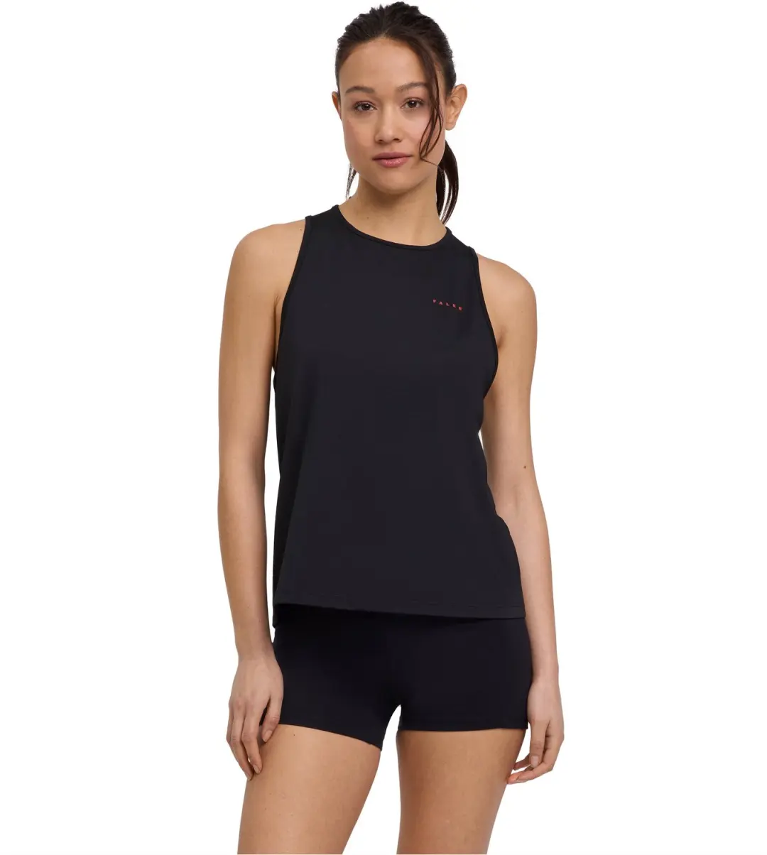 FALKE Training Perform Better Top vochtregulerend functioneel materiaal mouwloze shirt dames zwart - maat L