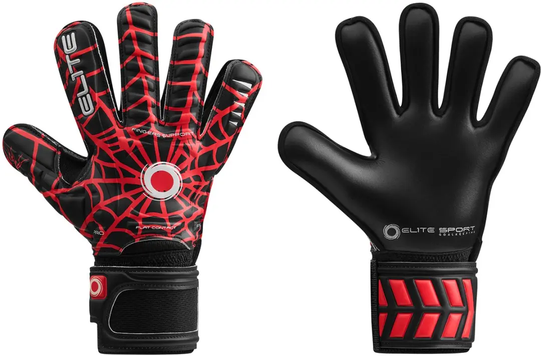 Elite Sport Spider Keepershandschoenen Kinderen Maat 3 - Zwart/Rood - afbeelding 3 van 6