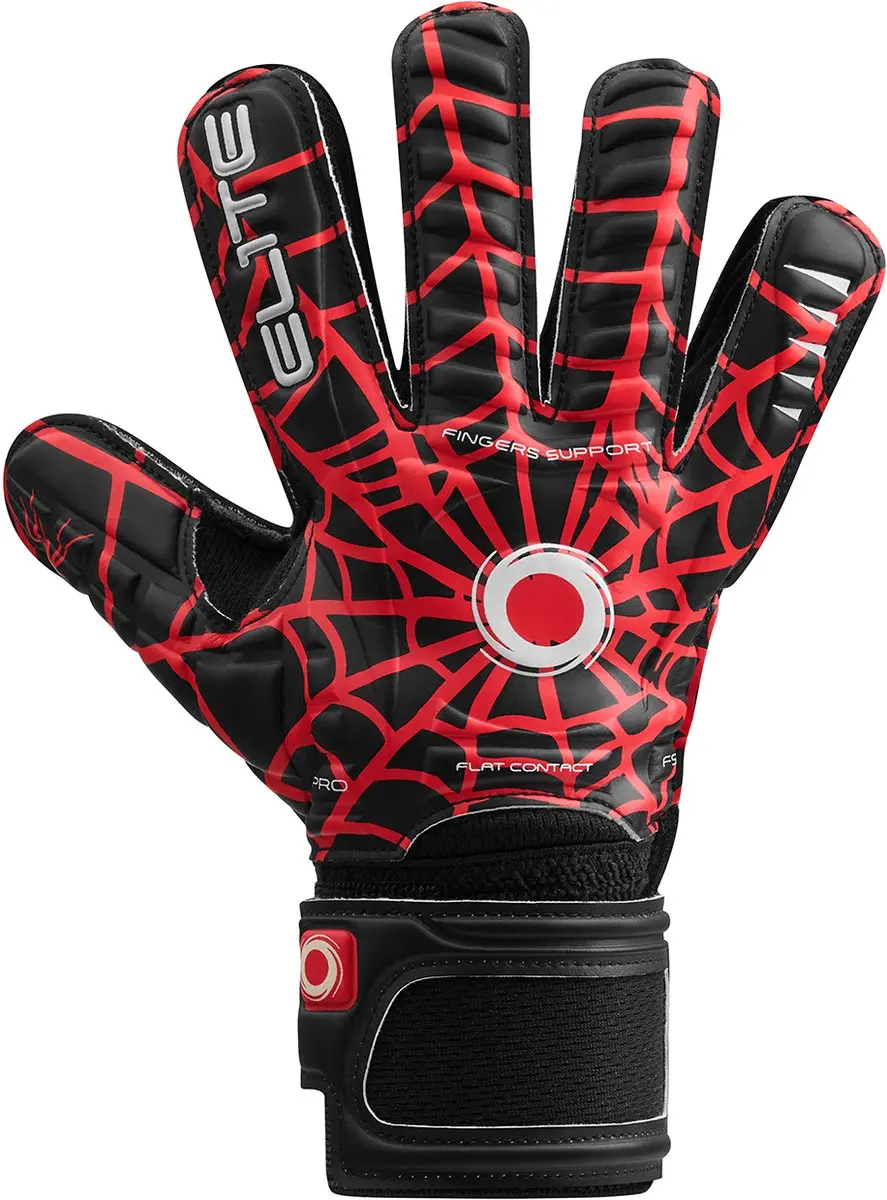 Elite Sport Spider Keepershandschoenen Kinderen Maat 3 - Zwart/Rood