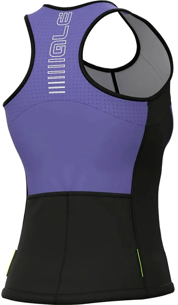 Ale Color Block mouwloos fietstrui M - Paars - afbeelding 3 van 6