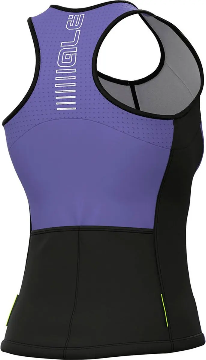 Ale Color Block mouwloos fietstrui M - Paars - afbeelding 2 van 6