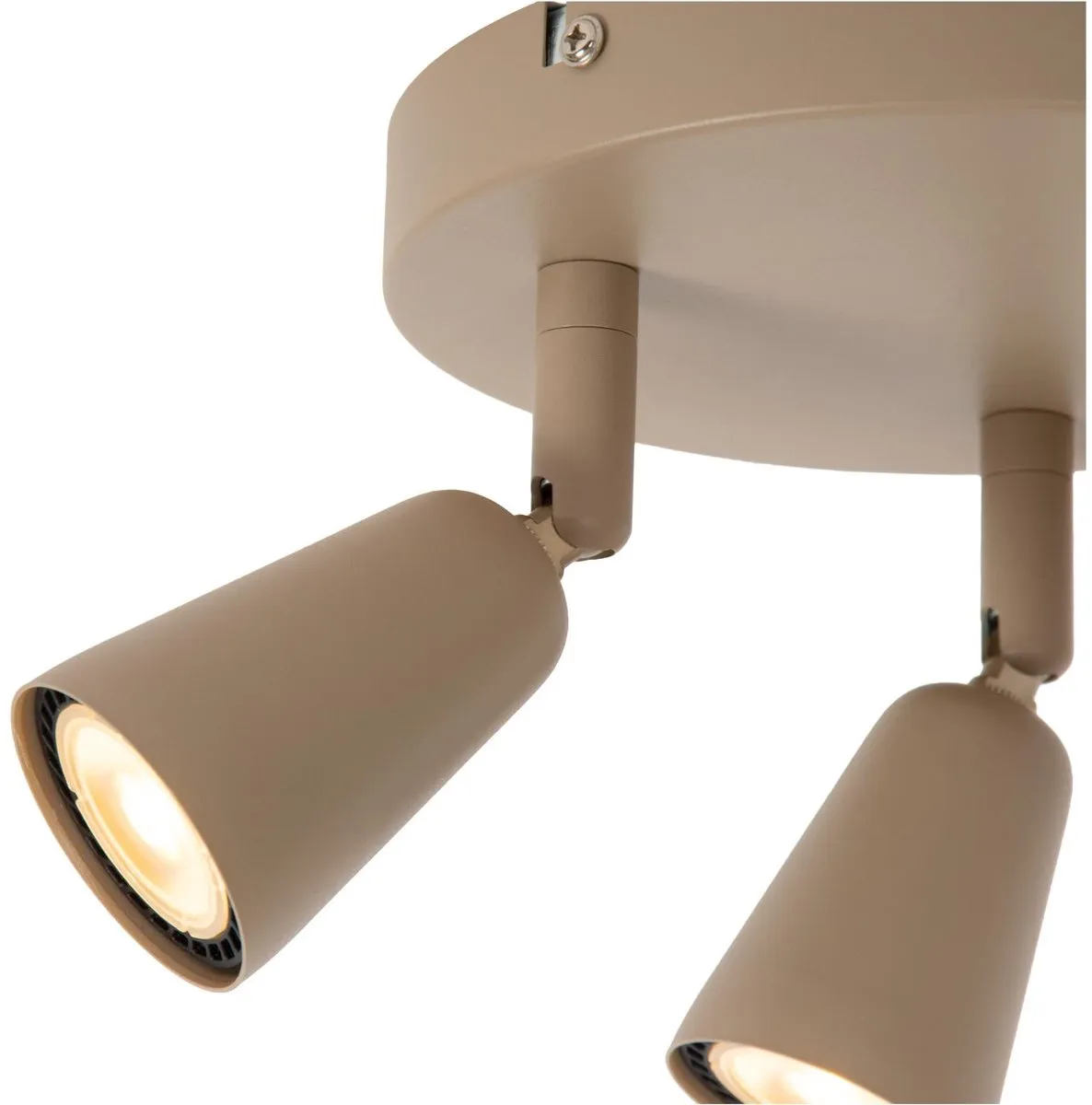 Lucide Tiana Plafondspot 3xGU10 - Taupe