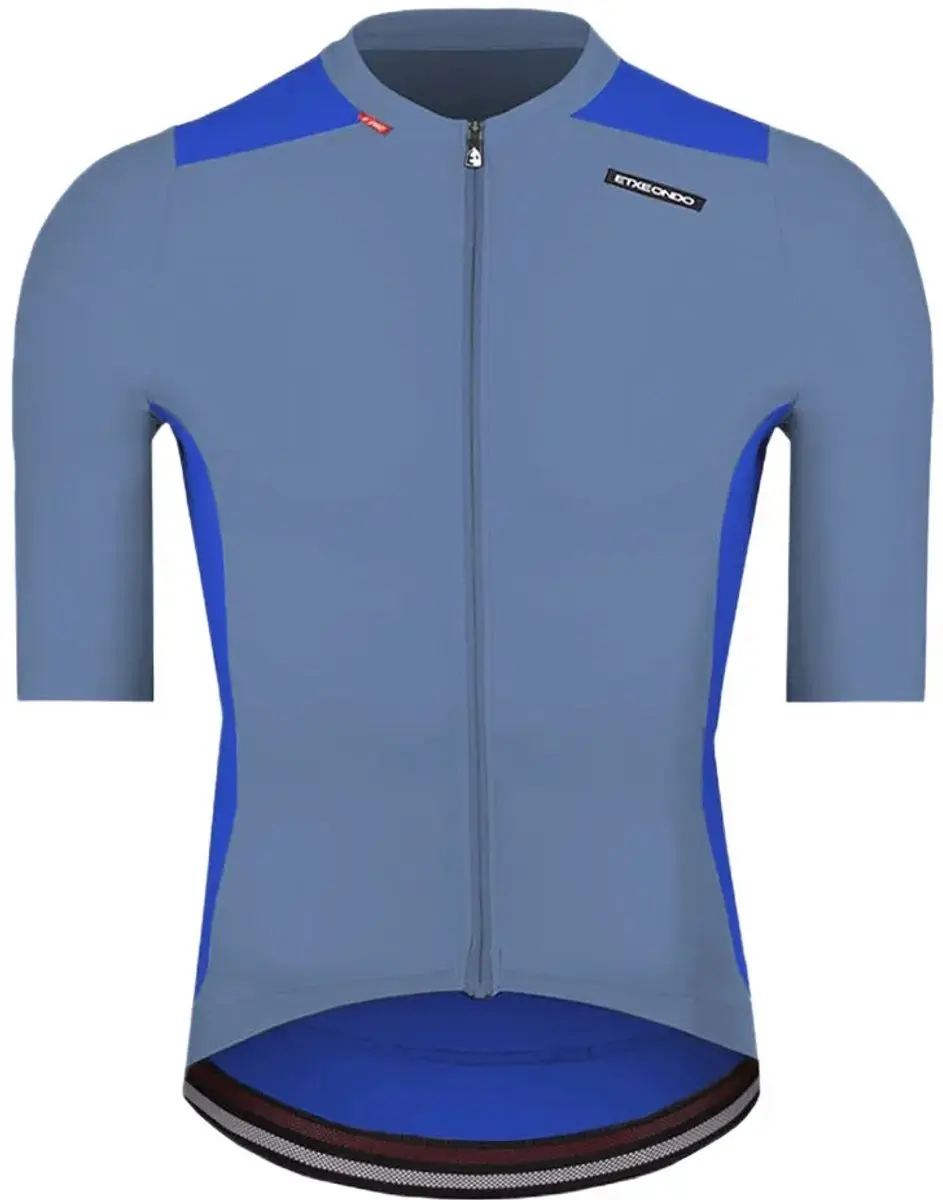 Etxeondo Alde 110 Colour Edition Korte Mouw Wielertrui Blauw XL Man