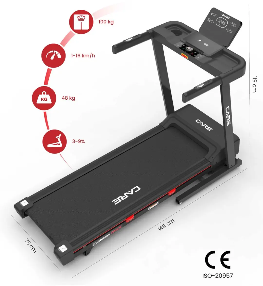 Care Fitness Jogger Max loopband - afbeelding 2 van 6