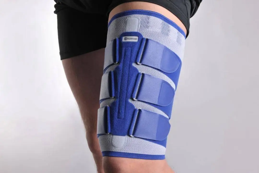 Bauerfeind MyoTrain Dijbeenbrace Bovenbeenbrace - 6 - Universeel - Grijs