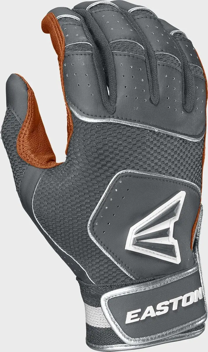 Easton Walk Off NX Honkbal Slaghandschoentjes Caramel/Grijs M