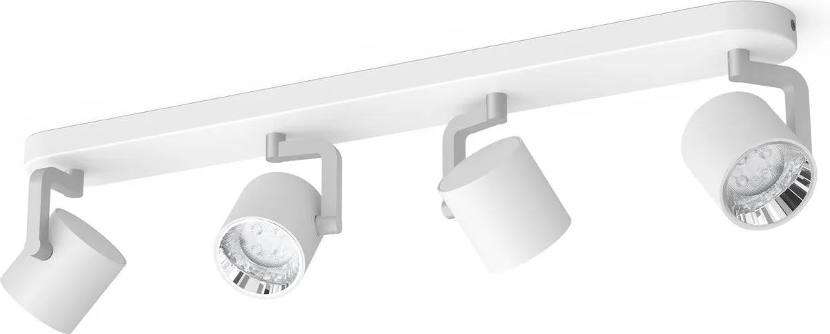 Philips Byrl Opbouwspot LED SceneSwitch 4x4,3W - 1600 Lumen Wit