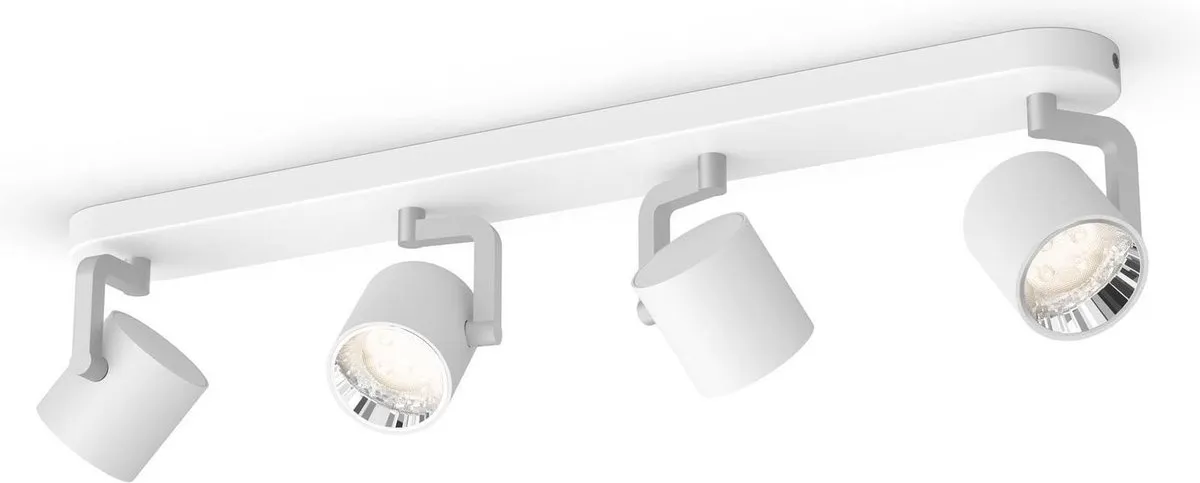 Philips Byrl Opbouwspot LED SceneSwitch 4x4,3W - 1600 Lumen Wit
