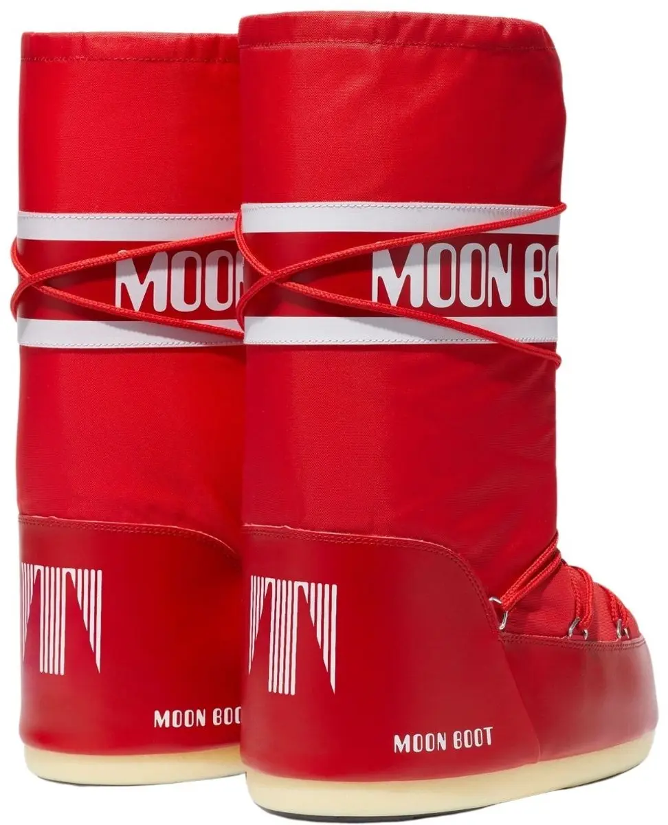 Moon Boot Icon Nylon Snowboots Rood - afbeelding 2 van 6