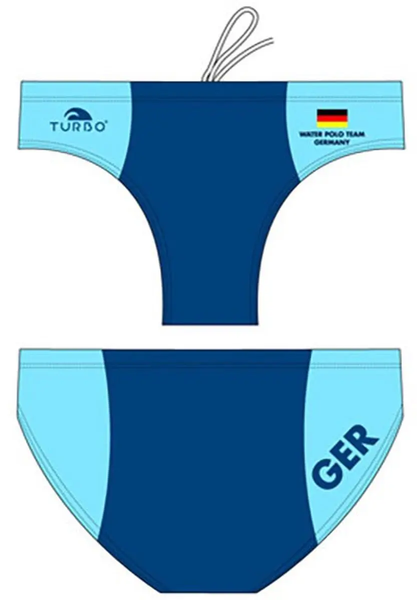 Turbo Germany Zwemslip Blauw 3-4 Years Jongen