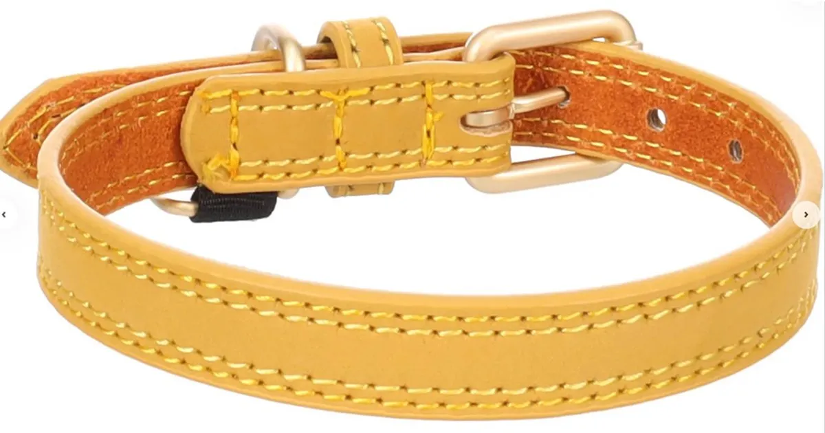 Flamingo Virginia Halsband Geel L 43-53cm