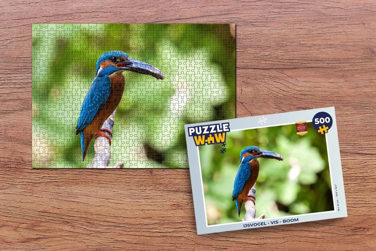 PuzzleWow IJsvogel Legpuzzel 500 Stuks - Multicolor