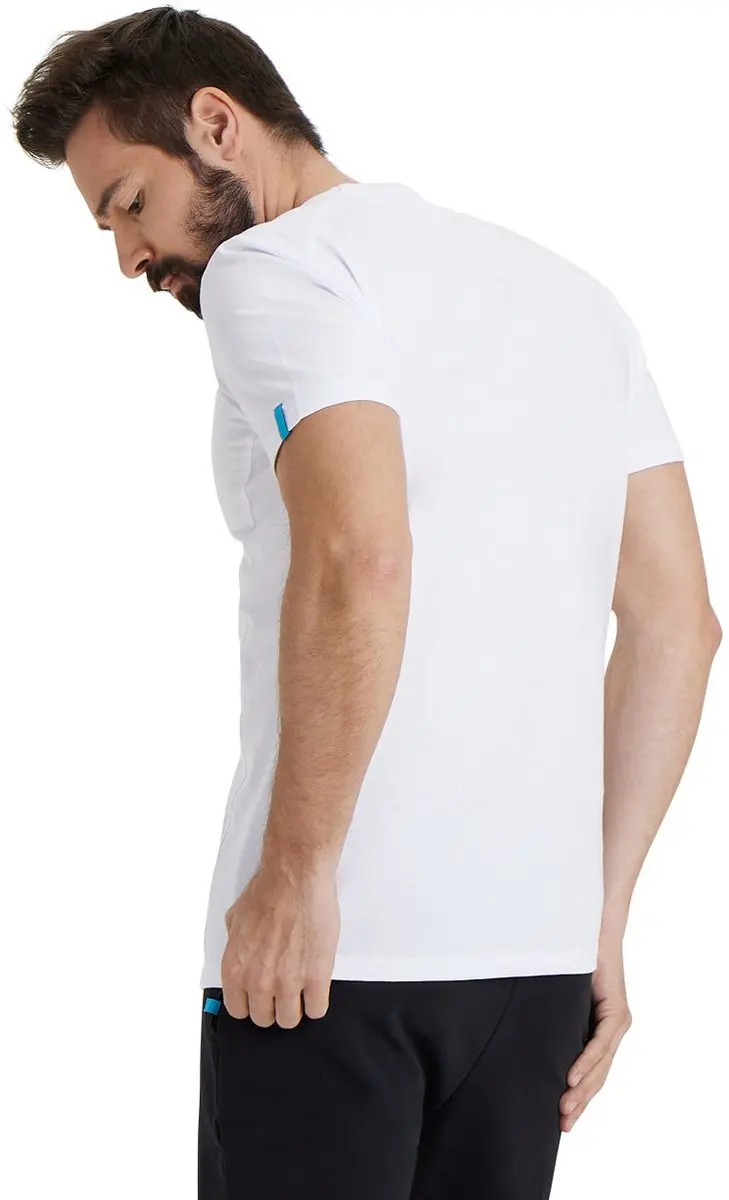 Arena Team Panel T-shirt Wit - afbeelding 6 van 6