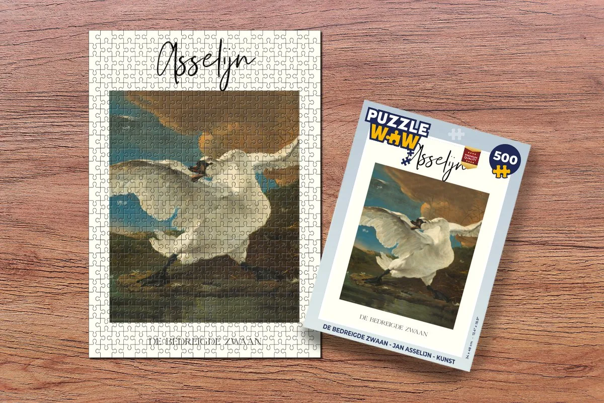 PuzzleWow De Bedreigde Zwaan Legpuzzel 500 Stuks - Multicolor