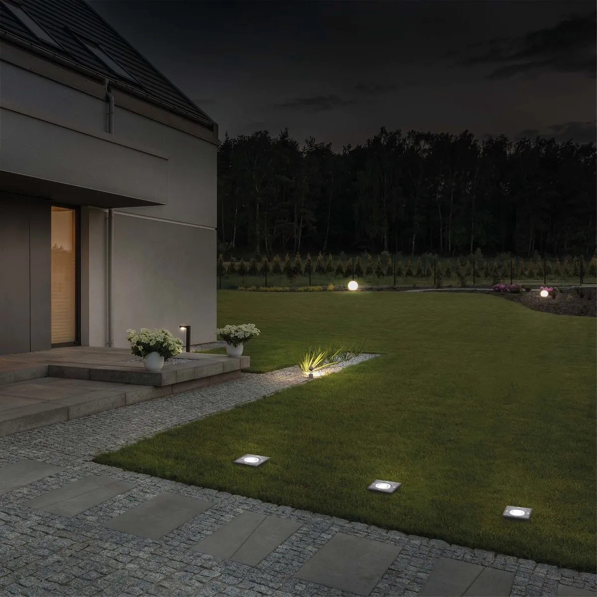 Ledvion 3x LED Grondspot 5W 6500K GU10 IP67 - Geborsteld RVS